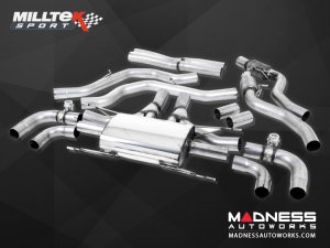 Alfa Romeo Giulia Performance Exhaust - 2.9L QV - Milltek - Cat Back Design